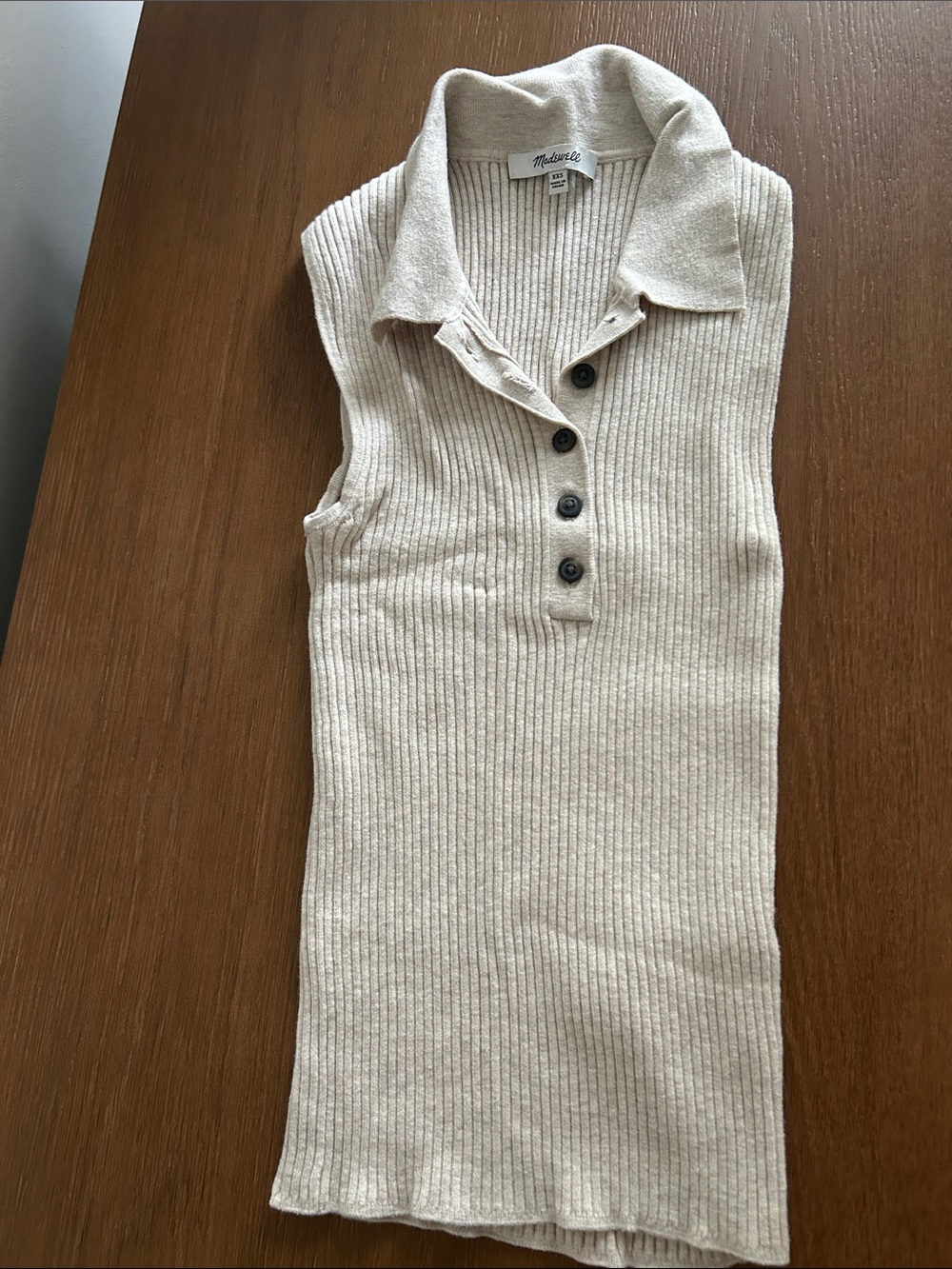 Madewell ribbed collared tank
